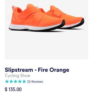 Orange TIEM Cycle shoes